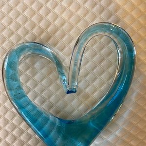 Home Decor - Glass Tabletop Heart 💙❤️